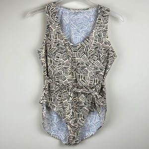 Jaclyn Smith Tie Wrap One Piece Bathing Suit Swim Suit Size 20